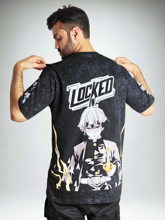 Zenitsu "Locked In" Oversized Tshirt