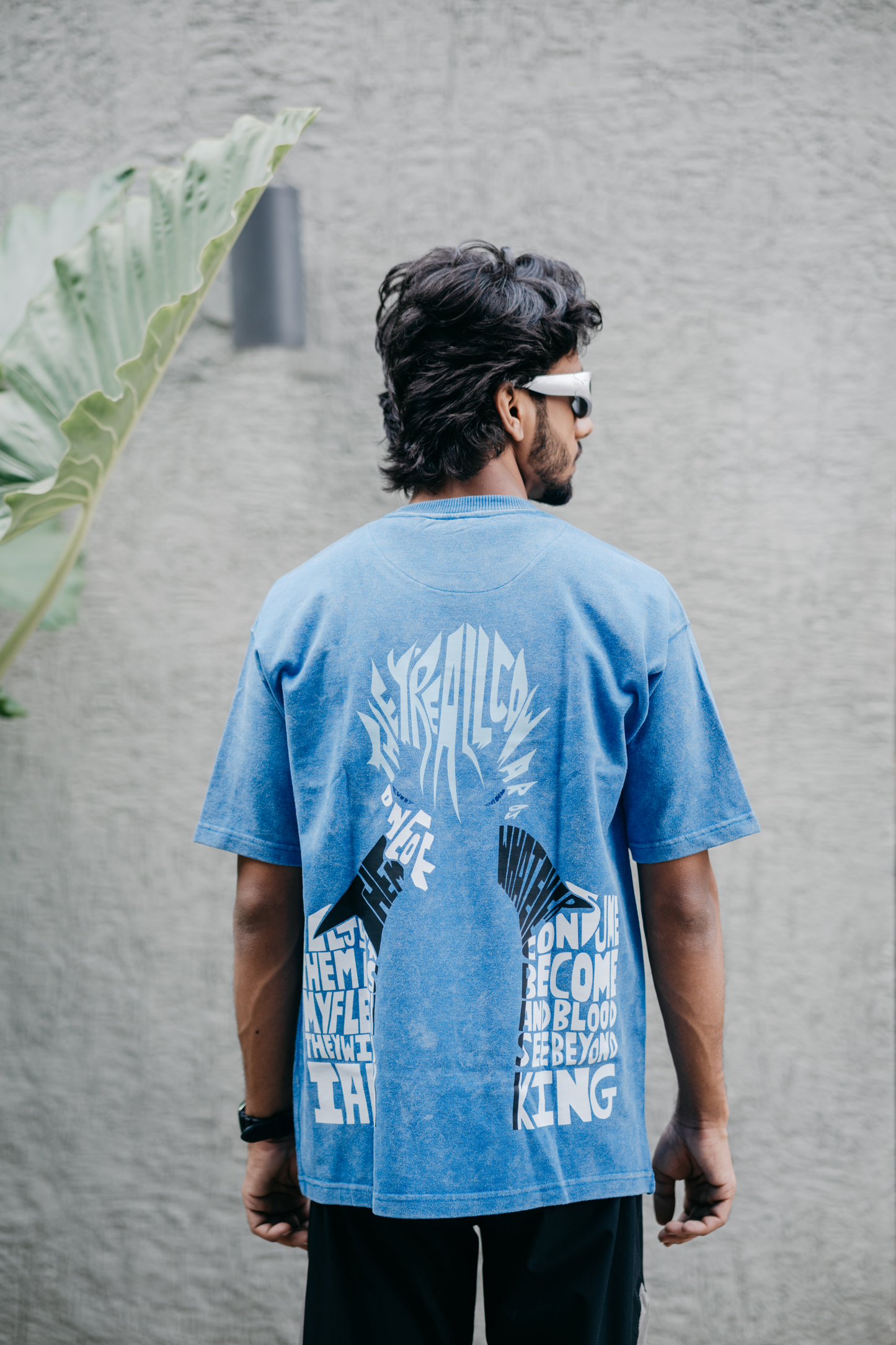 Grimmjow Jaegerjaquez "The King" Acid Washed Oversized Tshirt