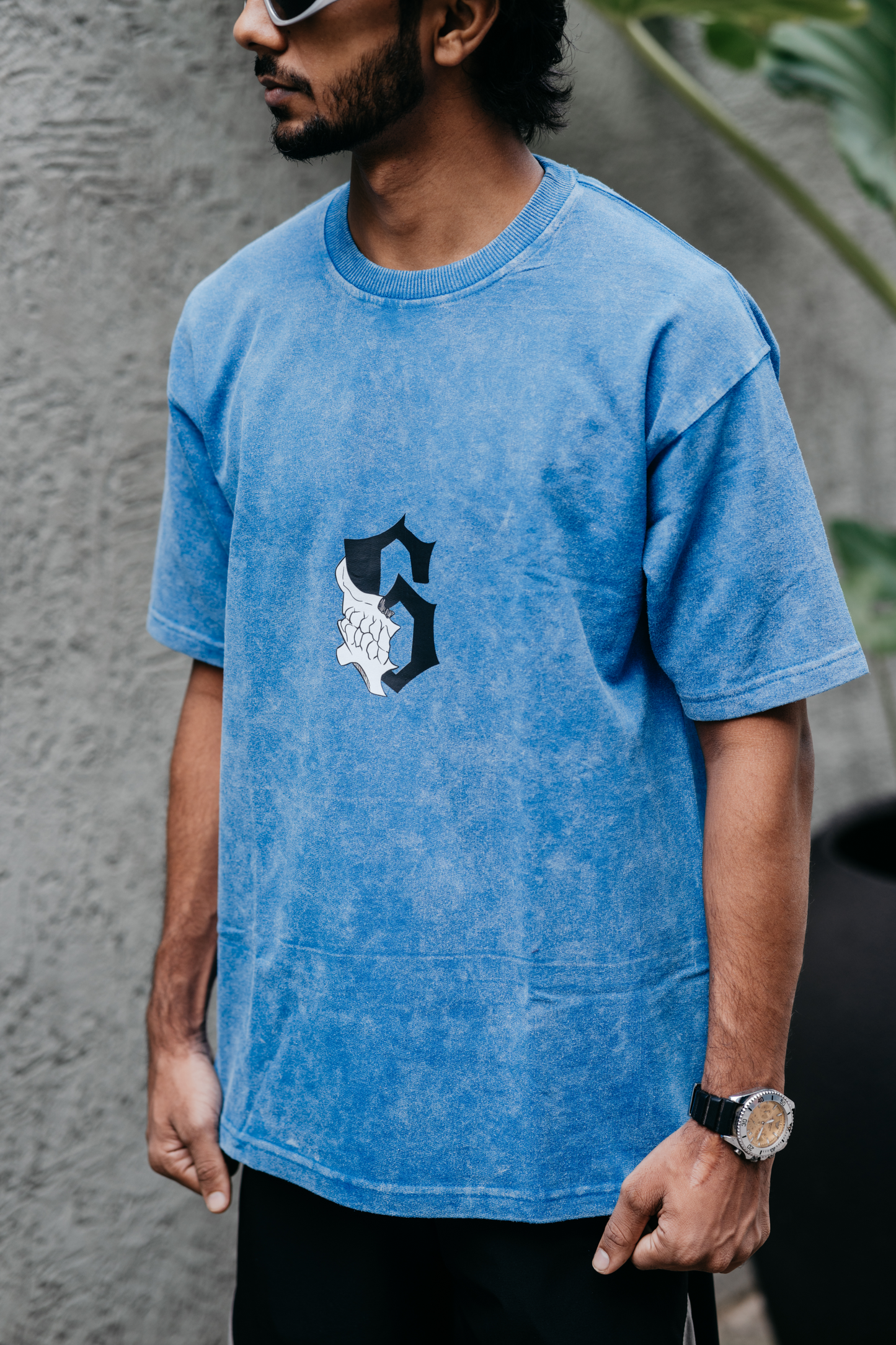 Grimmjow Jaegerjaquez "The King" Acid Washed Oversized Tshirt