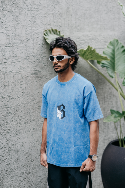 Grimmjow Jaegerjaquez "The King" Acid Washed Oversized Tshirt