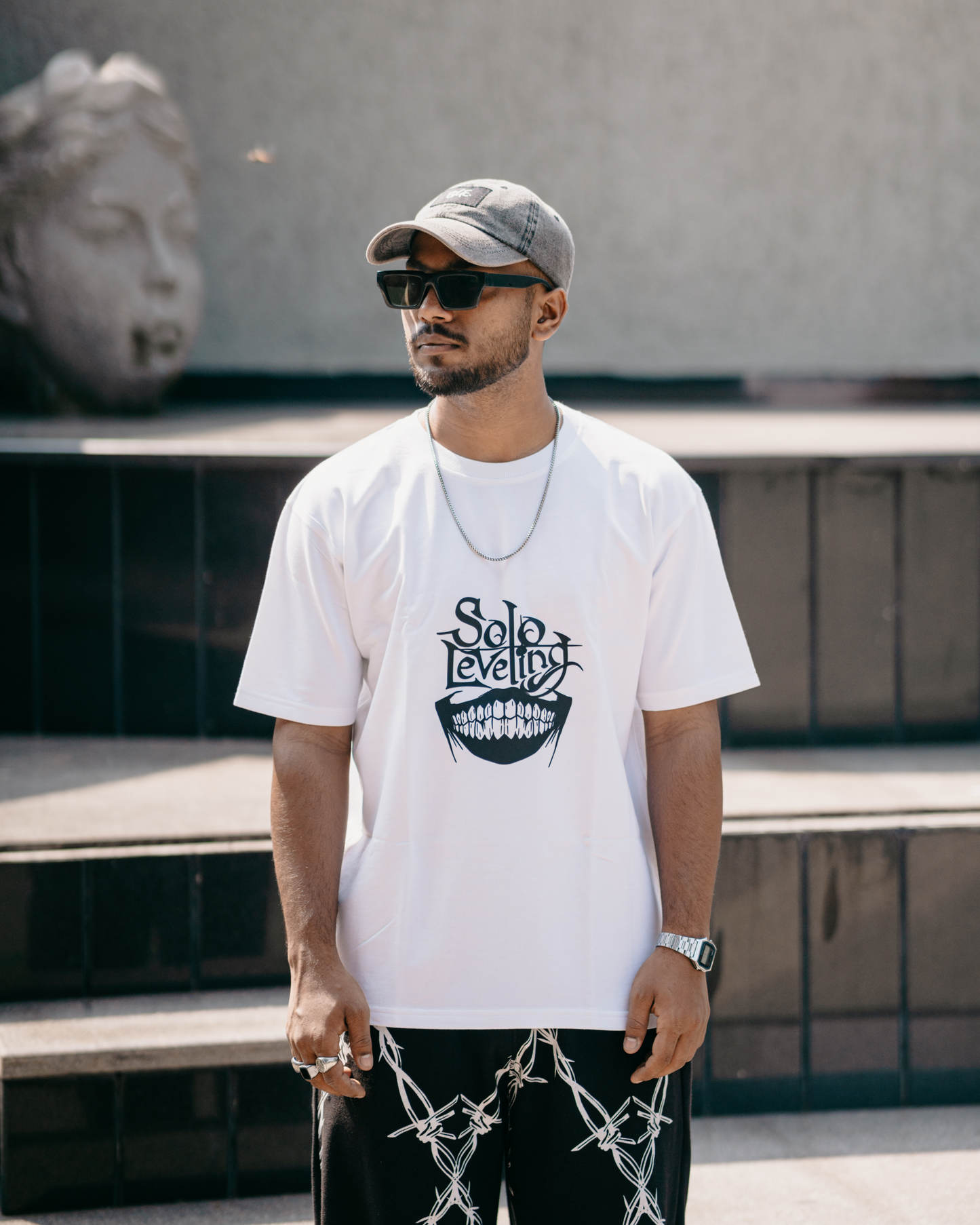 Solo Leveling "Statue Of God" Oversized Tshirt