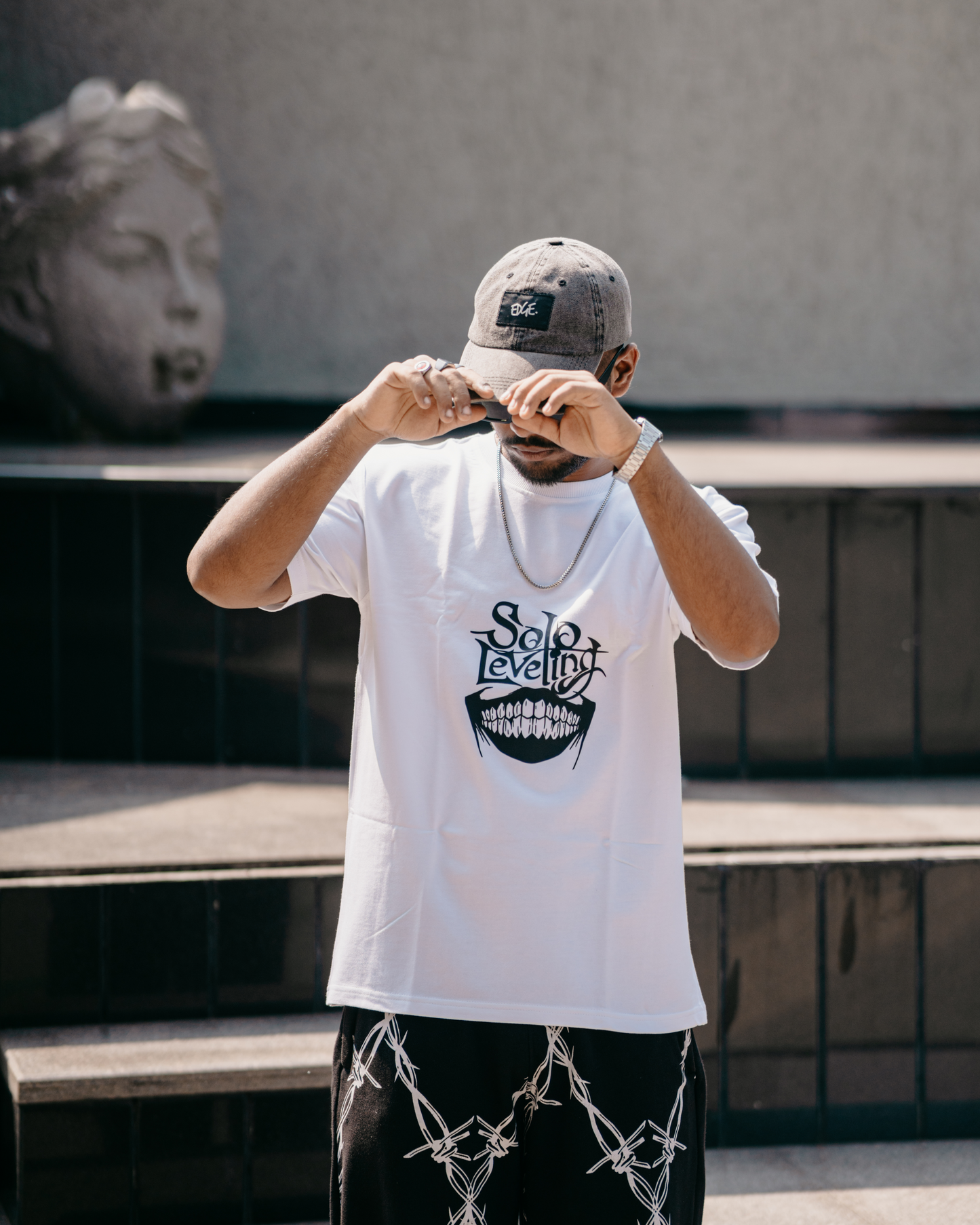 Solo Leveling "Statue Of God" Oversized Tshirt